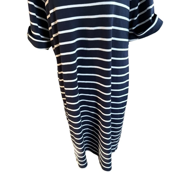 Karen Scott Sport Women’s Dress Embroidered Short Sleeve Striped size 1X Beach - Picture 4 of 10